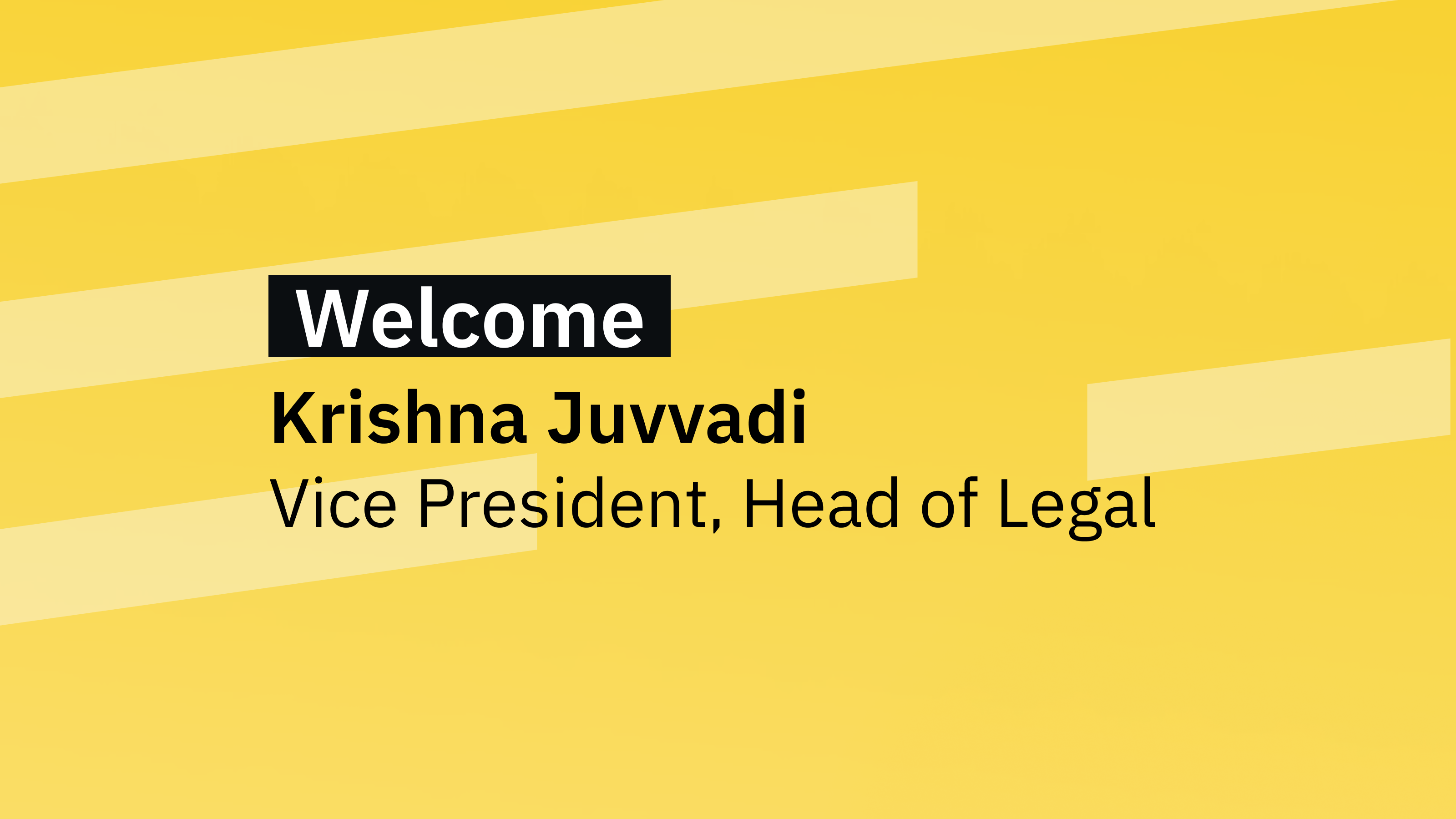 Krishna Juvvadi Joins Binance.US as Vice President, Head of Legal