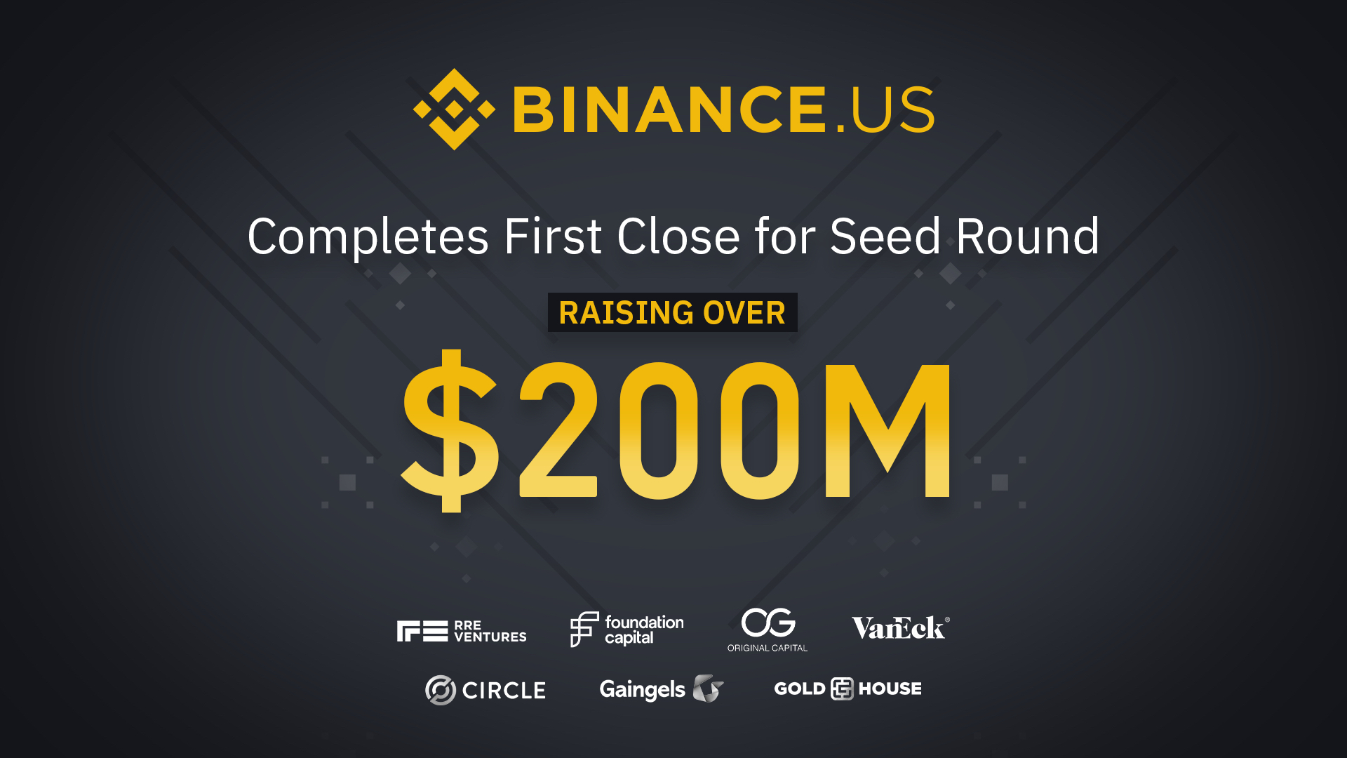 Binance.US Raises $200M+ in Seed Round at a $4.5B Valuation